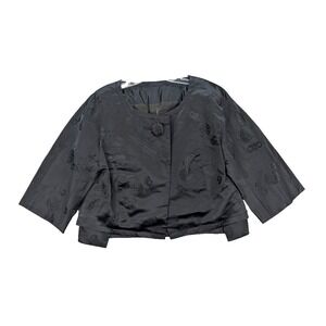 Chinese Silk Jacket‎ Single Breasted Hand Tailored Lined Gothic Women's Size L?